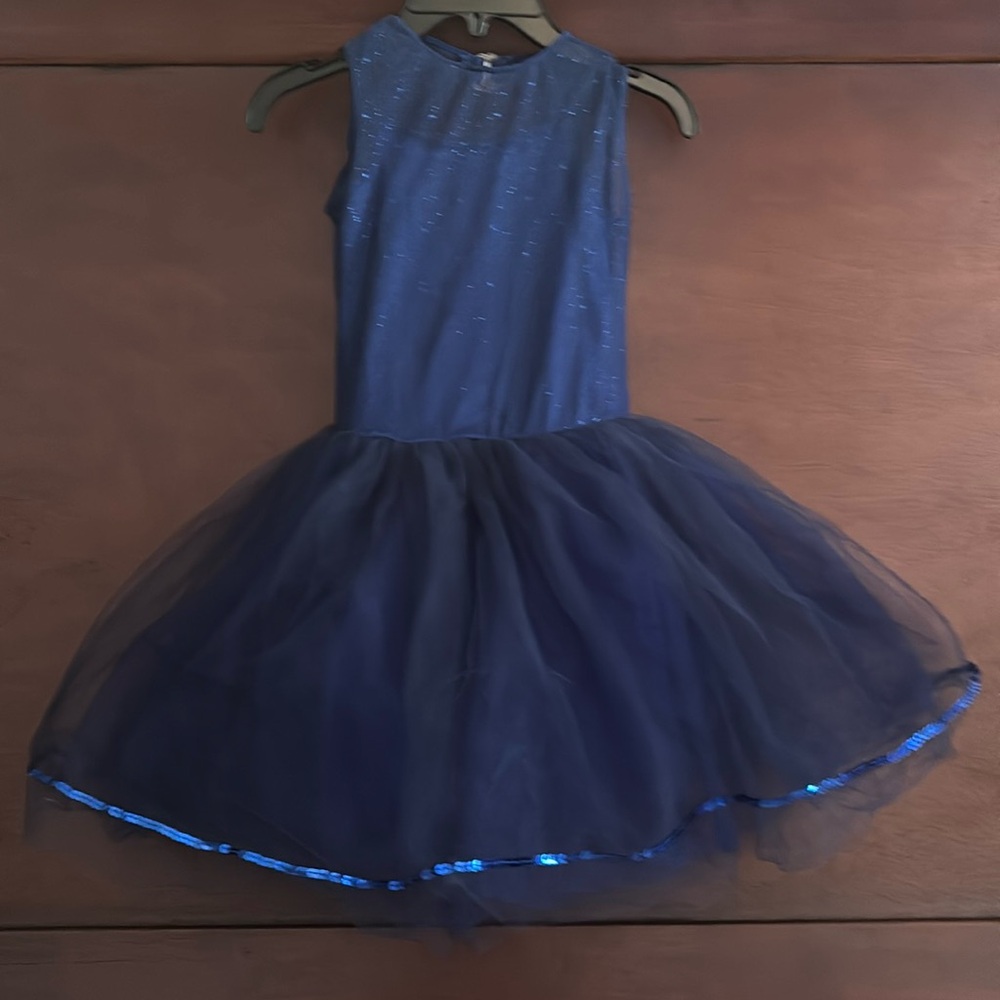 Sparkling Blue Kids Ballet Tutu/Dress
